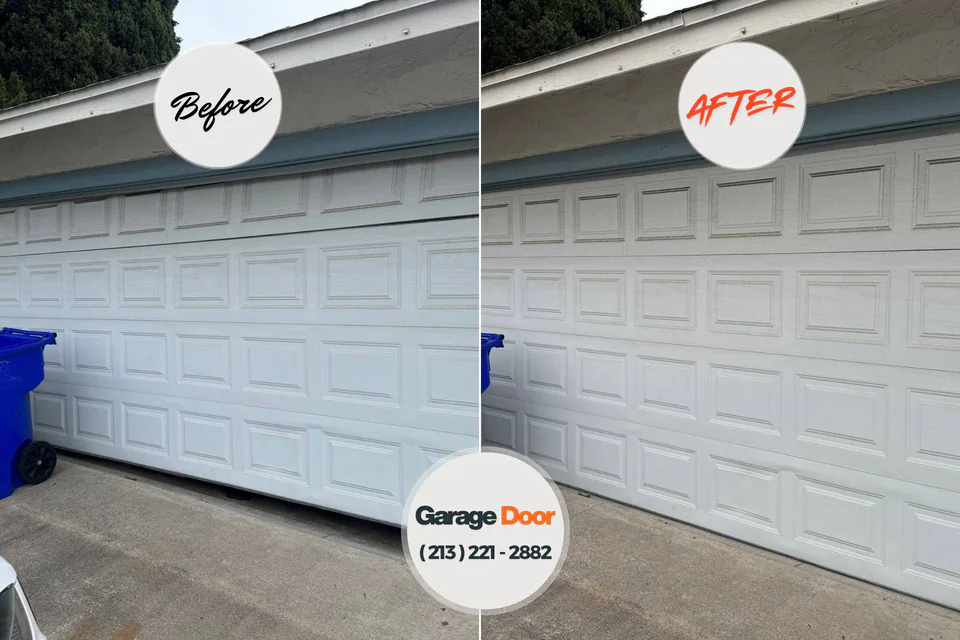Before and after: Garage Door Emergency Repair Forest Park, OH